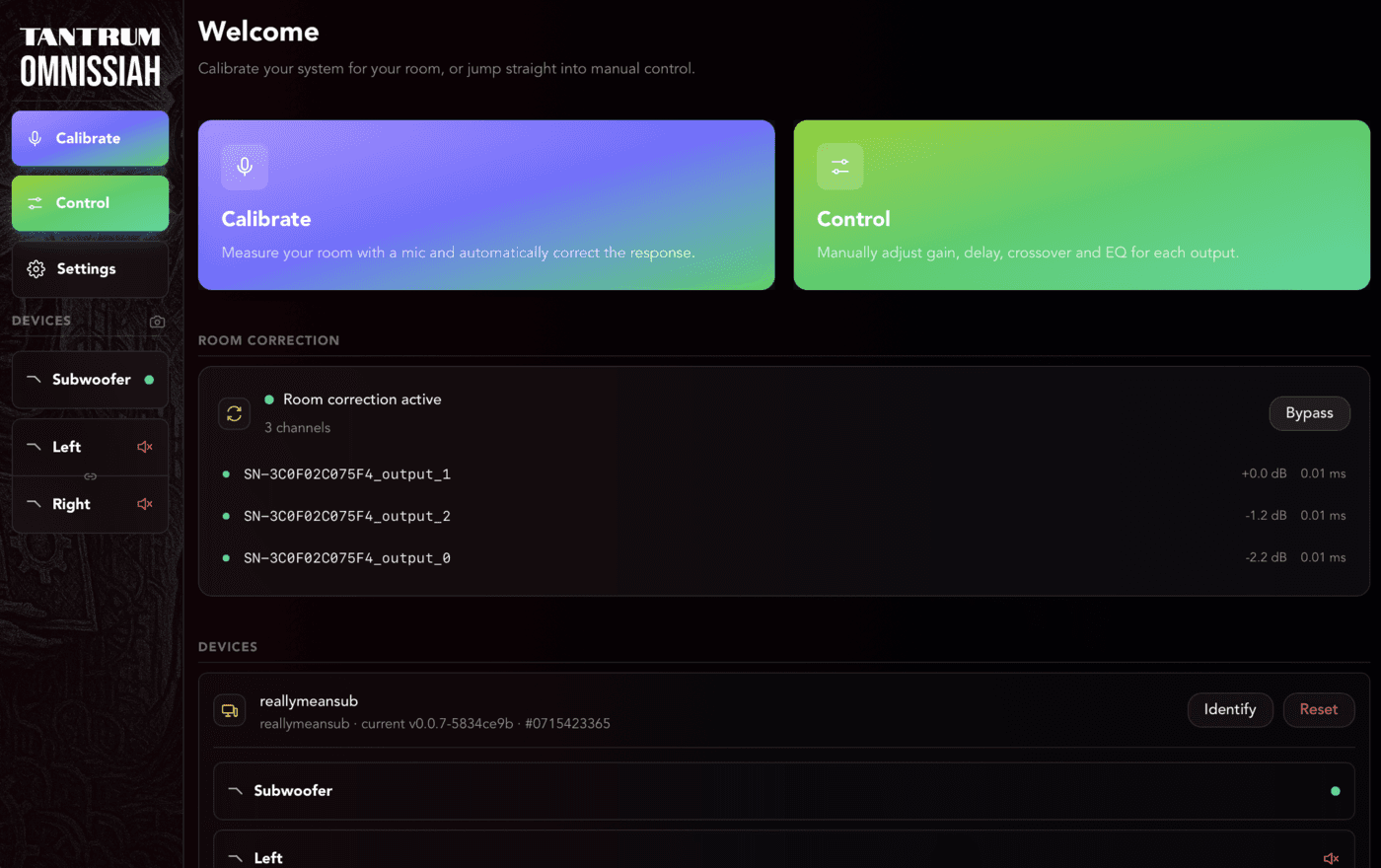 The main window: sidebar and content area