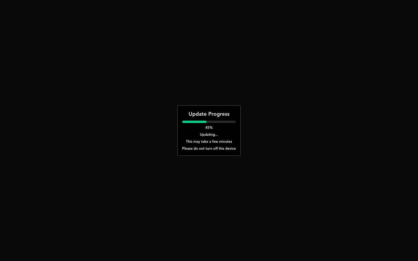 Update in progress
