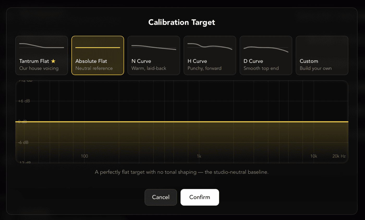 The target curve picker